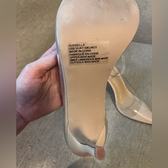 Shoe dazzle Gissella clear Cinderella heel - Picture 4 of 4